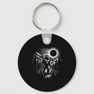 Chaveiro Eclipse Total do Sol 2024 Divertido Bigfoot Sasqua