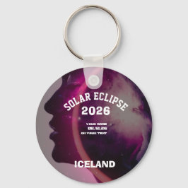Chaveiro Eclipse total do sol agosto 2026 texto personaliza