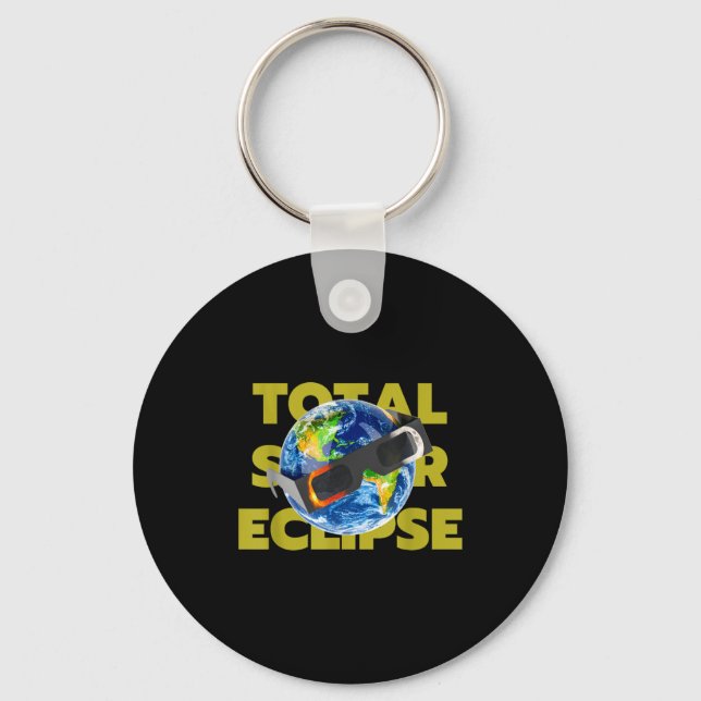 Chaveiro Eclipse Total do Sol Dia da Terra (Frente)