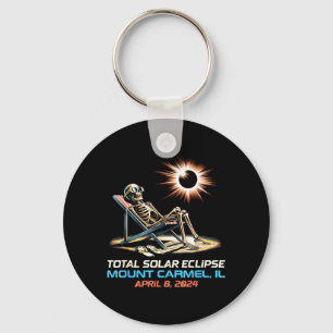 Chaveiro Eclipse Total do Sol Esqueleto Mount Carmel Illino
