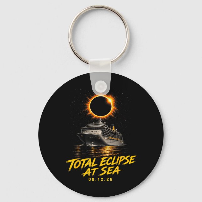 Chaveiro Eclipse Total No Mar 08 12 26 Totalidade Solar (Frente)