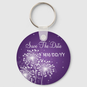 Chaveiro Economias Wedding o roxo da faísca do verão da