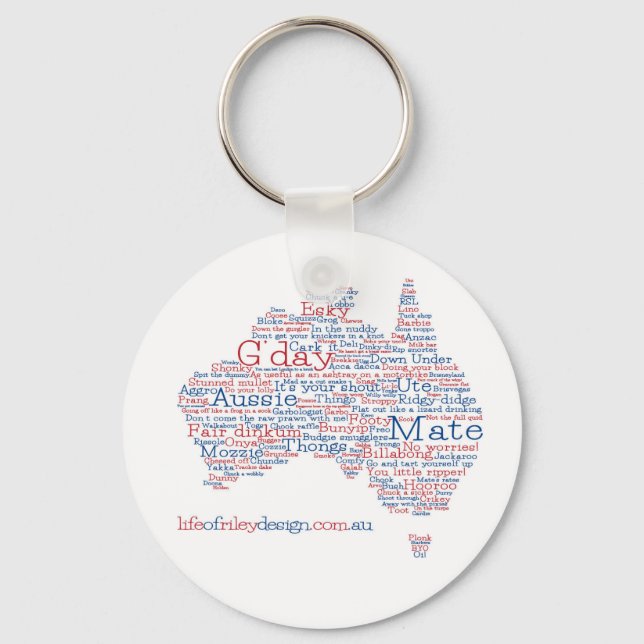 Chaveiro Edição Especial - Aussie Slang Keyring (Frente)