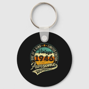 Chaveiro Edição Limitada Vintage 1946 80 Anos 80º Aniversár