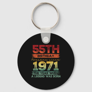 Chaveiro Edição Limitada Vintage 55 Anos 1971 Aniversário d