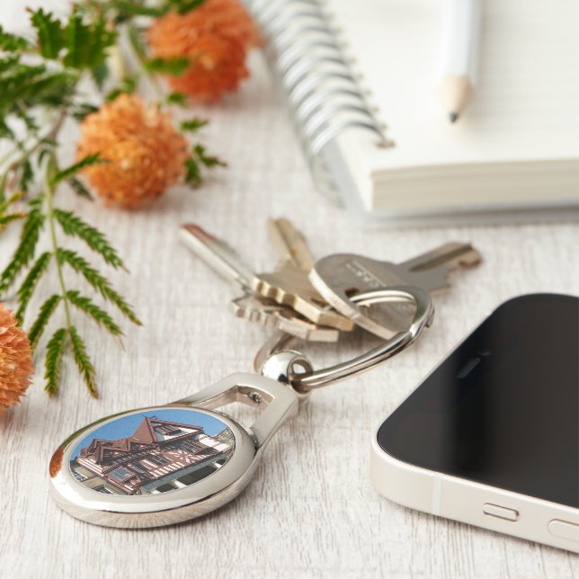 Chaveiro Edifício de carvalho Tudor, Edimburgo, Escócia (Lateral)