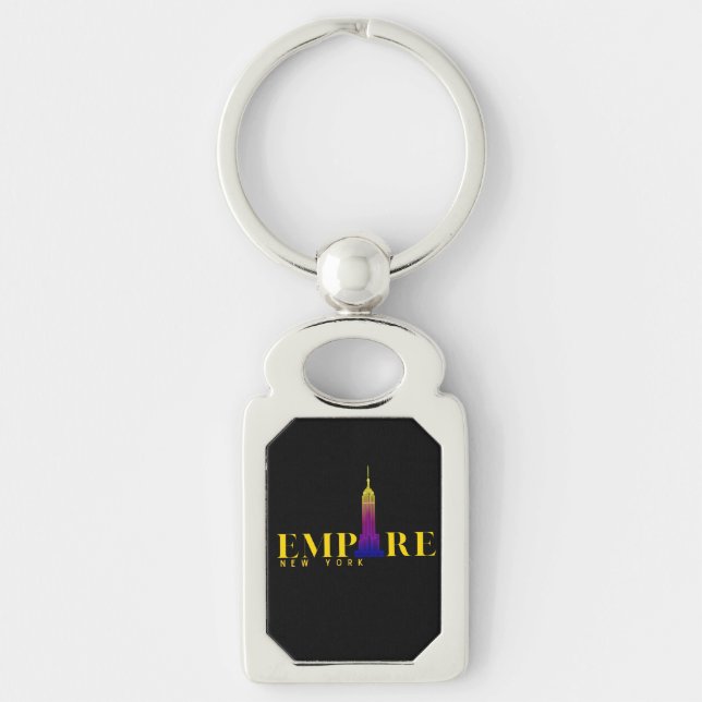 Chaveiro Edifício Empire State-Nova York-Dourado Vibrante (Frente)