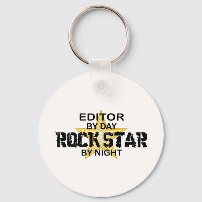 Chaveiro Editor Rock Star por Noite (Frente)