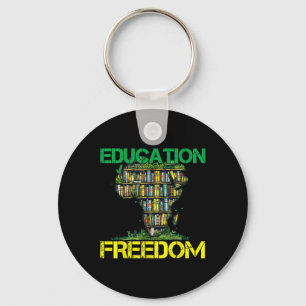 Chaveiro Educação é Liberdade História Negra Mês Africano T