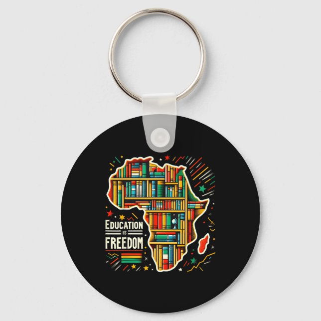Chaveiro Educação É Liberdade História Negra Orgulhosa Afri (Frente)