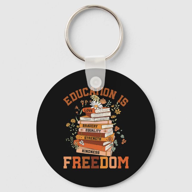 Chaveiro Educação É Liberdade Professor Negro Livros Histór (Frente)