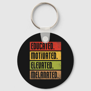 Chaveiro Educado Motivado Elevado Melanizado Bhm Afro Preto