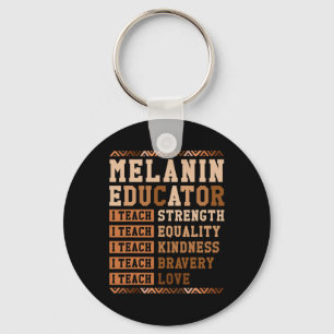 Chaveiro Educador de Melanina Professor Afro Eu Ensino Hist