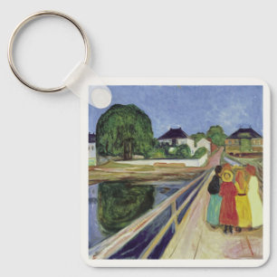 Chaveiro Edvard Munch Painting Girls on the Bridge (c 1902)