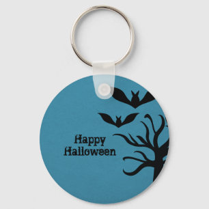 Chaveiro Eerie Bats Halloween Chaveiro, Azul
