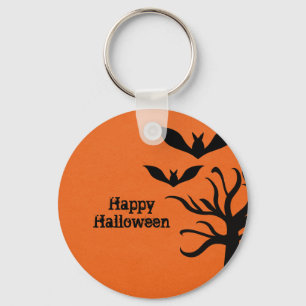 Chaveiro Eerie Bats Halloween Chaveiro, Orange