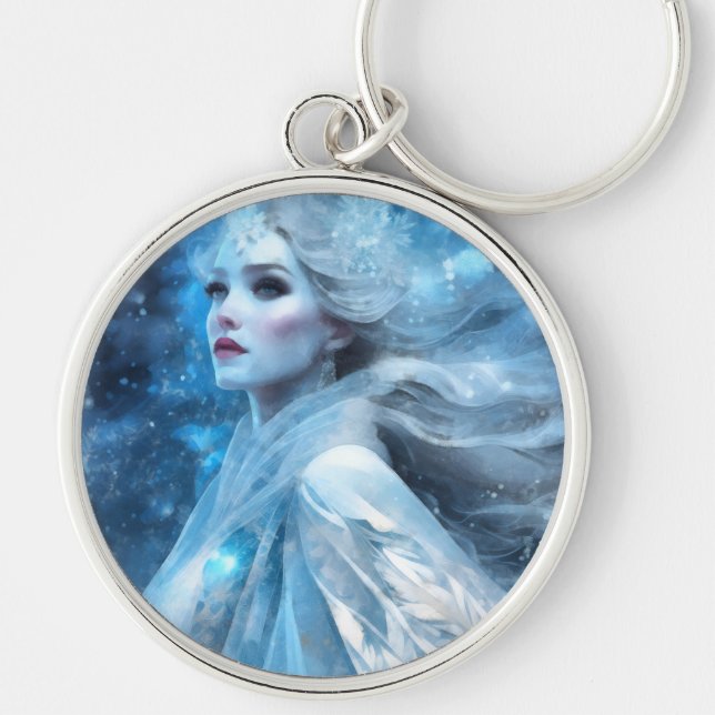 Chaveiro Eethal Frozen Snow Queen Fantasy Art (Frente)
