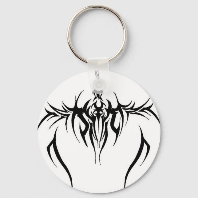 Chaveiro efeito de tatuagem tribal (Frente)