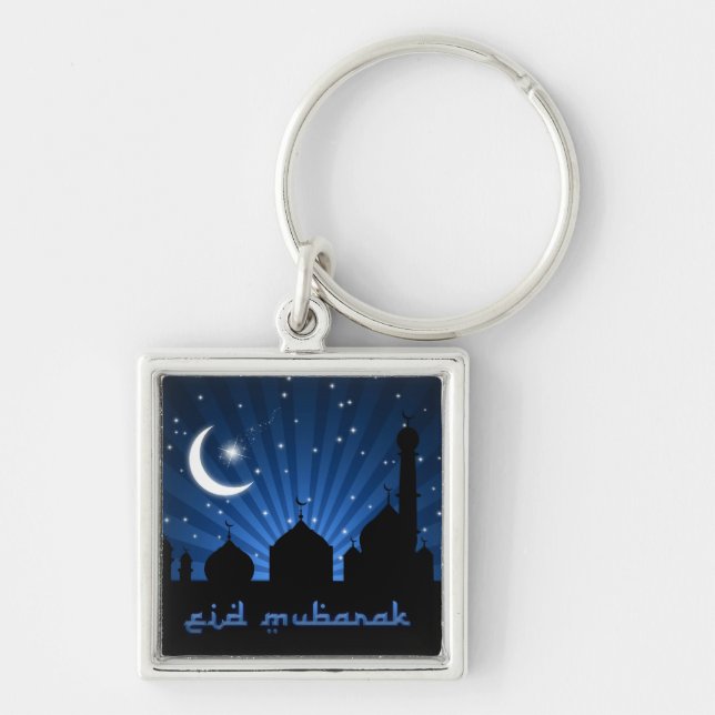 Chaveiro Eid Mosque Blue Night (Frente)