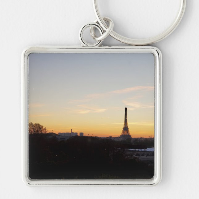 Chaveiro Eiffel Tower Paris at Sunset (Frente)