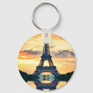 Chaveiro Eiffel Tower Paris Evening European Viagem