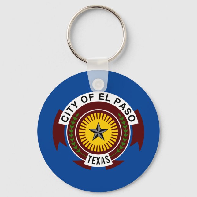 Chaveiro El Paso (Texas) flag Keychain (Frente)