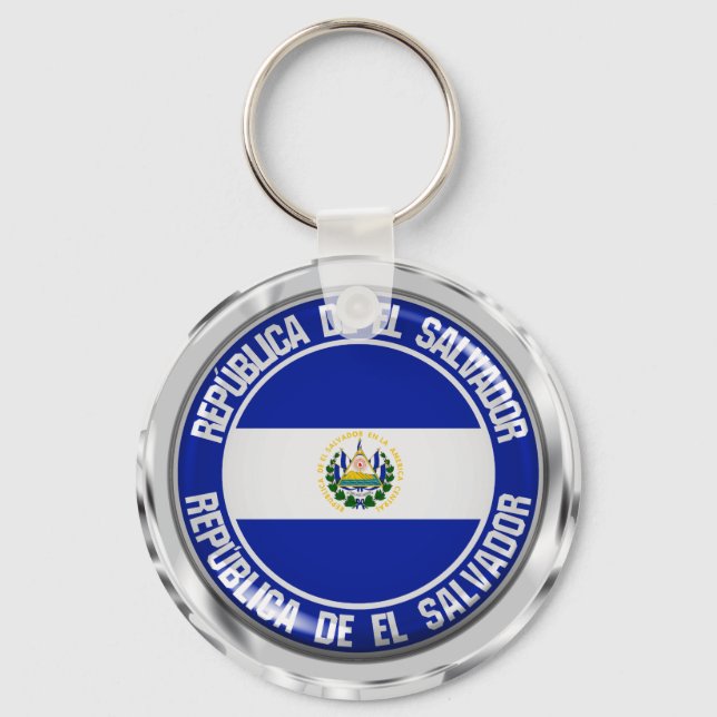 Chaveiro El Salvador Round Emblem (Frente)
