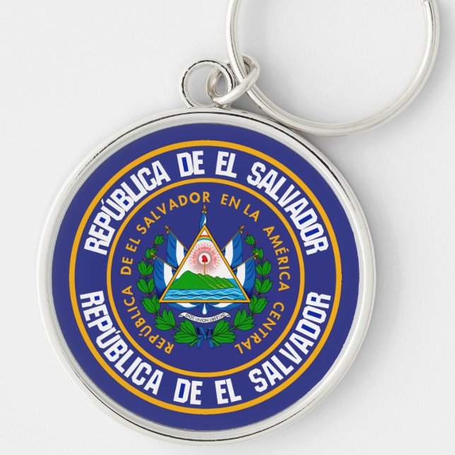 Chaveiro El Salvador Round Emblem (Frente)