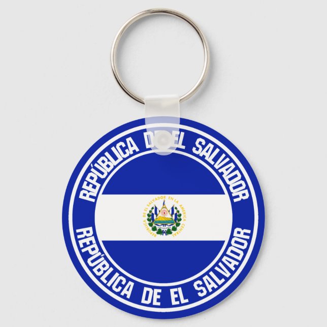 Chaveiro El Salvador Round Emblem (Frente)