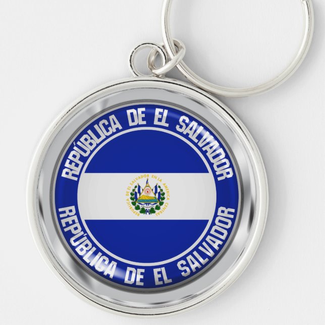 Chaveiro El Salvador Round Emblem (Frente)