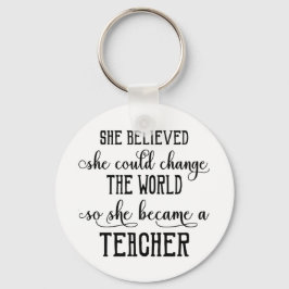 Chaveiro Ela Acreditava Que Poderia Mudar O Professor Mundi
