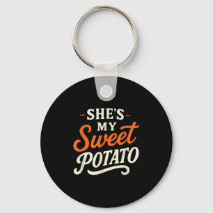 Chaveiro Ela é Minha Batata Doce Eu Yam Casais de Ação de G