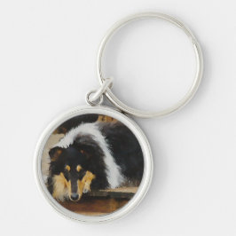 Chaveiro Ela Espera Três Collie