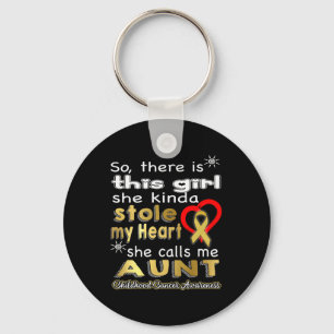 Chaveiro Ela roubou o meu Coração - Tia - Cancer de Infânci