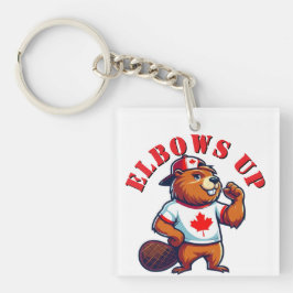 Chaveiro Elbows Up Canadian Beaver