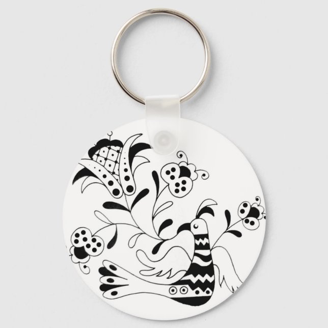 Chaveiro Ele canta uma flor (Frente)