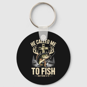 Chaveiro Ele chamou para pescar a fé de pescador cristão do