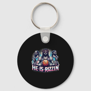 Chaveiro Ele É o Cristão Rizzin Jesus Jogando Basquete Ea