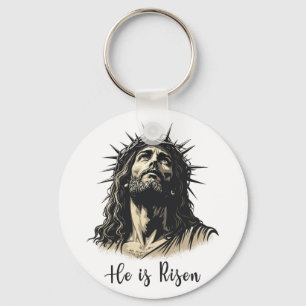 Chaveiro Ele é Risen Jesus Felz pascoa Cristão