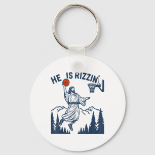 Chaveiro Ele É Rizzin Páscoa Engraçado Basquete Christian R
