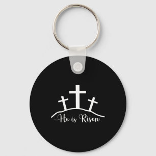 Chaveiro Ele Ressuscitou Cruz Jesus Religioso Dia de Páscoa