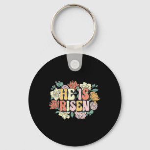Chaveiro Ele Ressuscitou Floral Cristão Feliz Páscoa Mulher