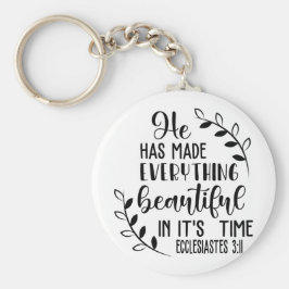 Chaveiro Ele tornou tudo bonito na sua época