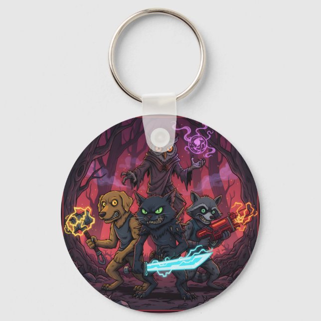 Chaveiro Electric Fantasy Animal Warrior Art (Frente)