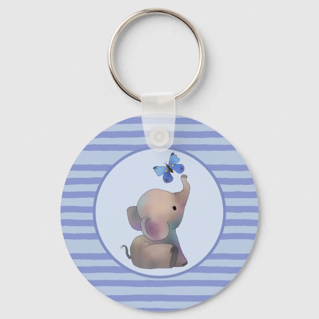 Chaveiro Elefant mit Schmetterling (Frente)