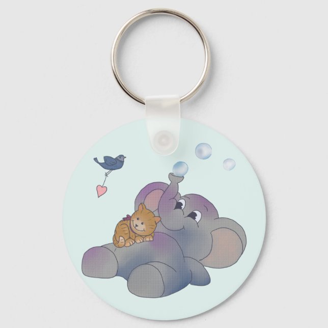 Chaveiro Elefant und Kätzchen (Frente)