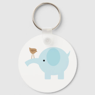 Chaveiro elefante azul