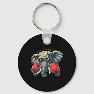 Chaveiro Elefante Boxeando Com Luvas de Boxe Kickboxing Div