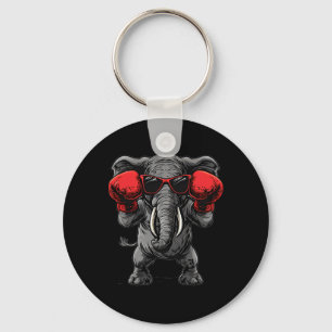 Chaveiro Elefante Boxeando Com Luvas de Boxe Kickboxing Div