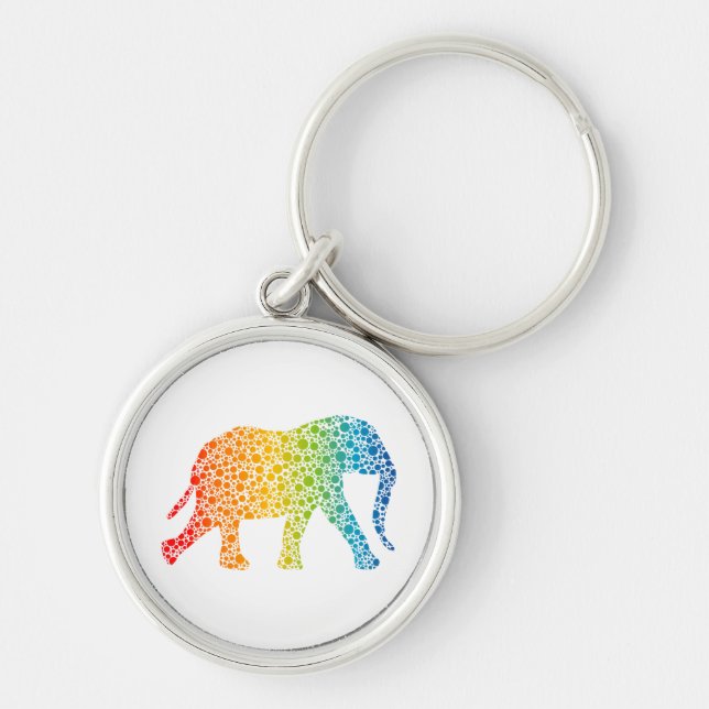 Chaveiro Elefante com pontos (Frente)